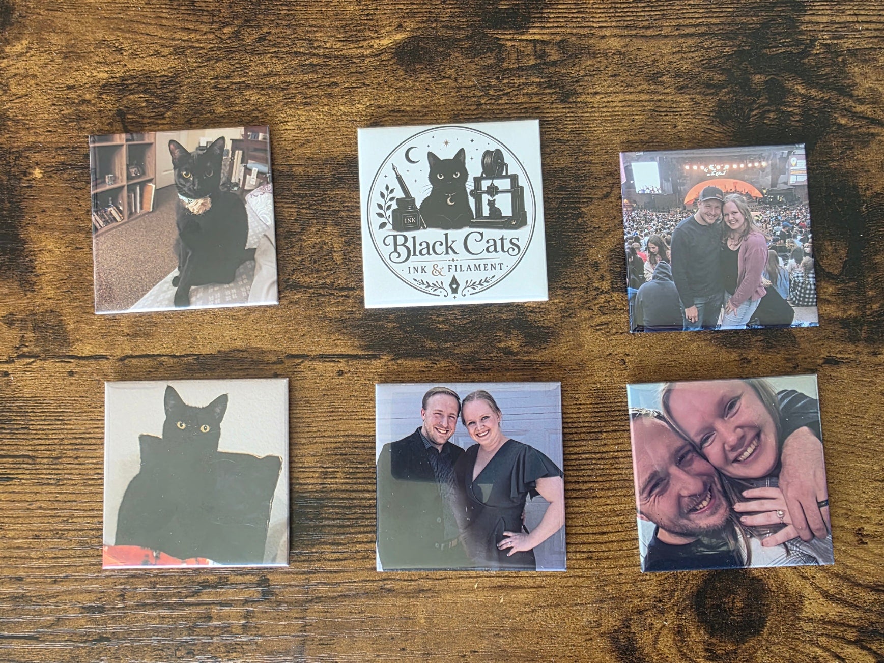 2.5x2.5 Square Custom Photo Magnets